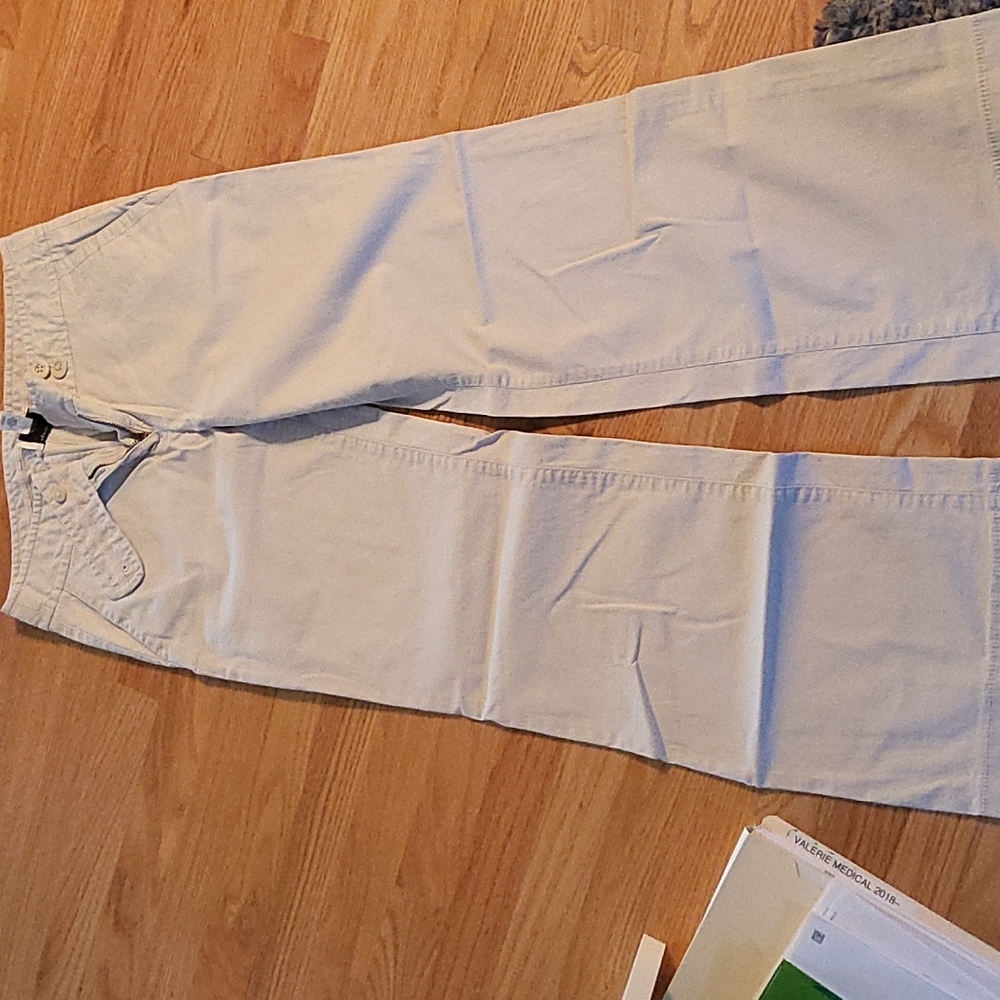 Flare bottom chinos